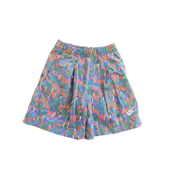 Retro 90s Nike cotton funky patterned lounge shorts - Picture 1 of 7